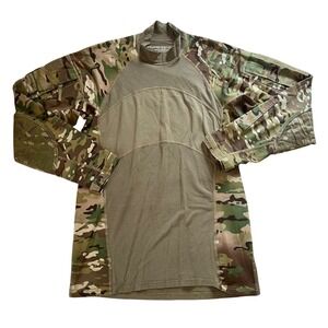 US Army Combat Shirt Tactical Flame Resistant MultiCam ACS‎ Military Top Mens L
